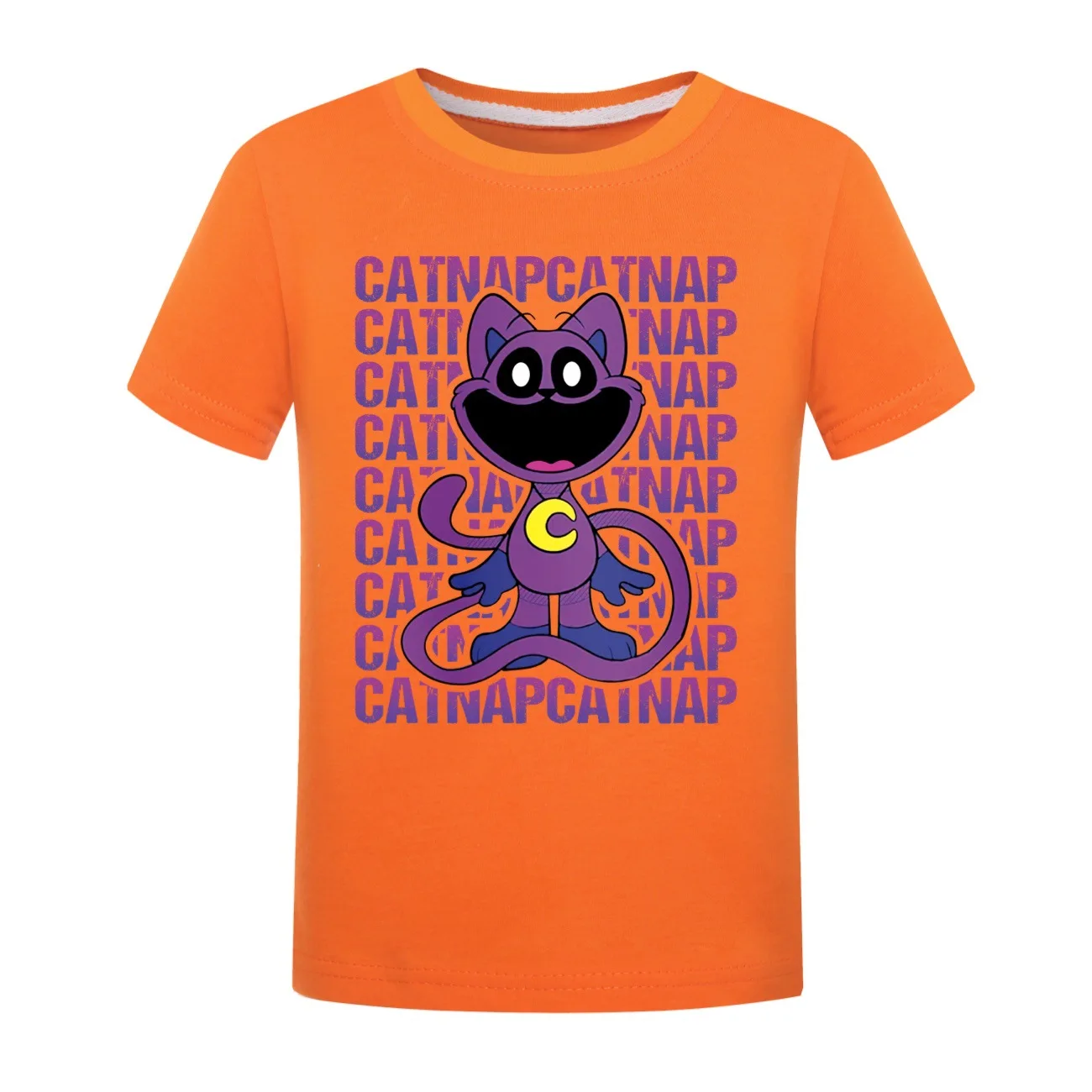 Lachende Beestjes Tshirt Kids Korte Mouw T-Shirts Peuter Meisjes Cartoon Catnap Kleding Baby Jongens T-Shirt Kinderen Casual Tops