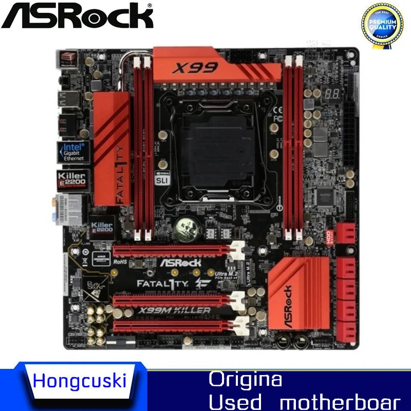 

Used X99 Original LGA2011 V3 Motherboard for ASRock X99M KILLER Desktop Board USB3.0 SATA3 DDR4