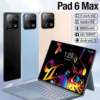 샤오미 오리지널 미 패드 6 맥스 태블릿, 안드로이드 13 태블릿 PC, 미 패드 6 프로, 글로벌 5G, 와이파이 태블릿, 듀얼 SIM 카드, 잠금 해제, 11 인치