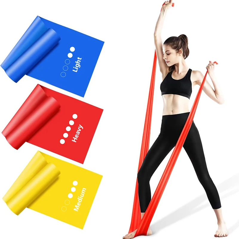 Resistance Bands Set,Bodybuilding Elastic Bands for Exercise Yoga,Pilates,Rehab,Strength Training Fitness Band Yoga Stretch Belt