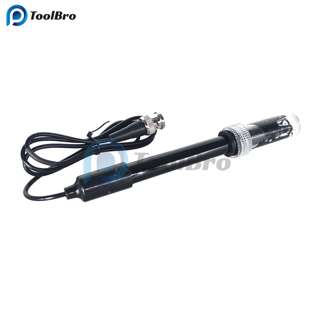 PH Electrode Sensor Probe Factory Industry Experiment Laboratory Pool Water Analyzer PH Meter Tester PH Probe BNC Connector 3