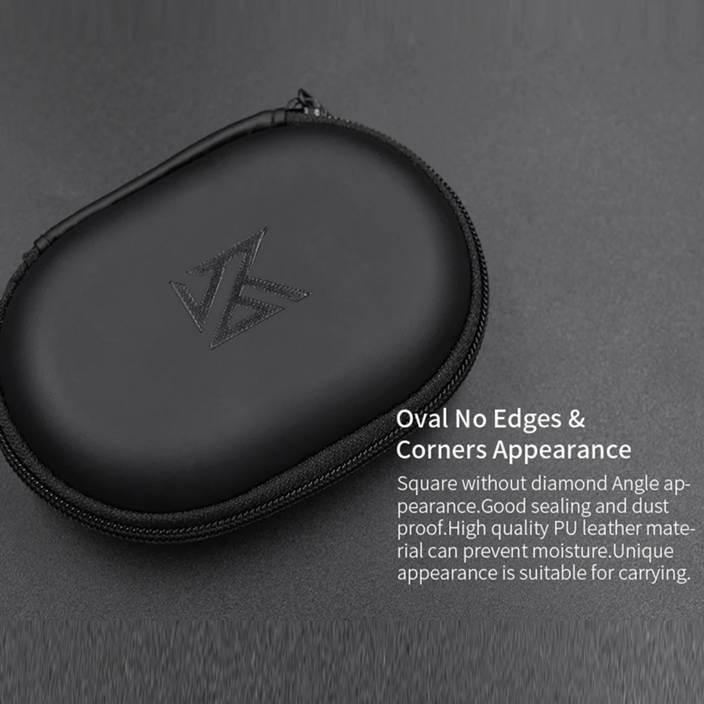 PU Leather Earphones Protective Case Accessories Universal Storage Carrying Bags Portable for BA10 AS10 ES4 KZ CAA iPhone Huawei