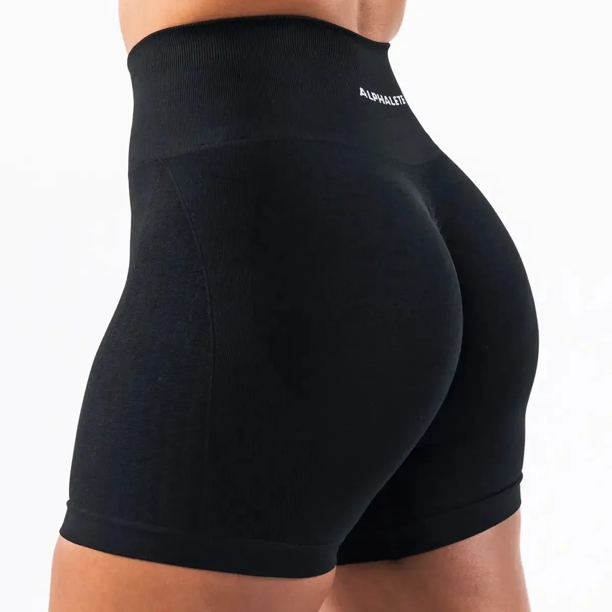 Alphaete Fitness Leggings Women's Gym Sports Tight Running Shorts Hip Three-point Pants 5