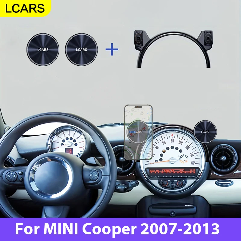 Lcars Autotelefonhalter für Mini Cooper 2007–, R55 R56 R57, Autotelefonhalterung, spezialisierte Bildschirmbefestigungsbasis, Autozubehör