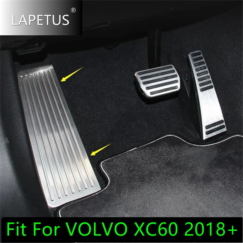 

Аксессуары подходят для VOLVO XC60 2018 - 2021 левая подставка для ног из нержавеющей стали, левая подставка для автомобиля, пластина для педали, молдинговая крышка, внутренняя отделка