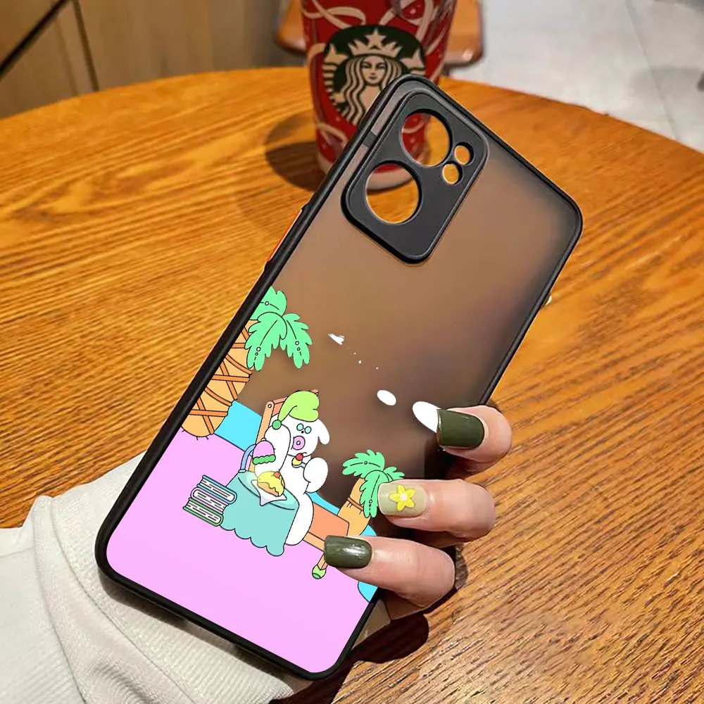 thumbnail image 1 of Funda mate de teléfono para OPPO RENO 8 8T 7Z 7 6Z 6 5 4 PRO PLUS 4G 5G Edge Funda Coque Capa Funda carcasa cerdo blanco dibujos animados de conejo, 1 of 5