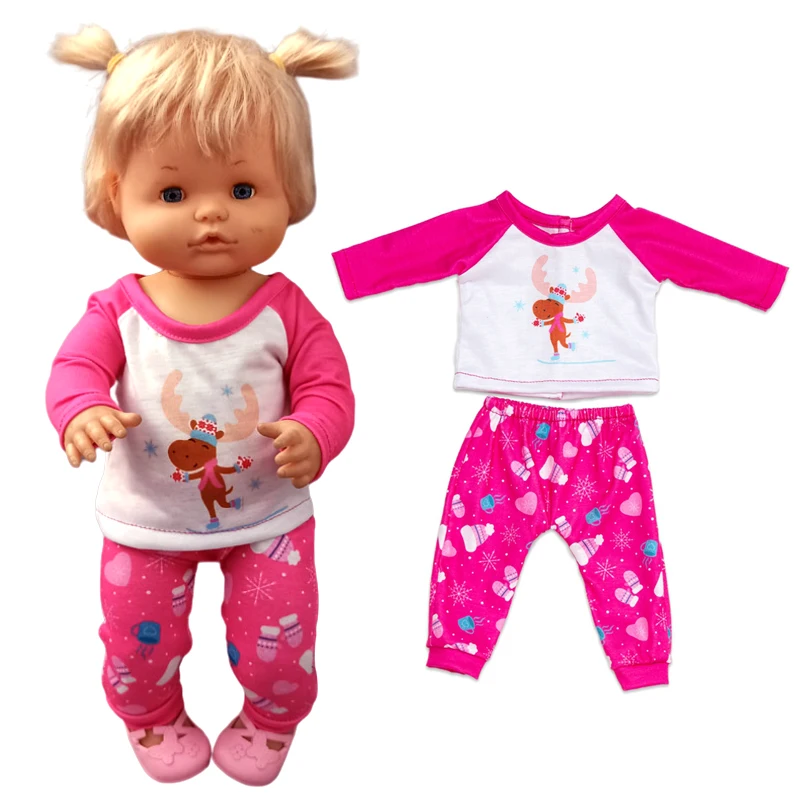 40Cm Nenuco Doll Sleeping Wear Ropa Y Su Hermanita 16 Pollici Baby Doll Clothes Set Pigiama
