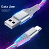 Cable 3A de charge rapide avec lumière LED pour iPhone