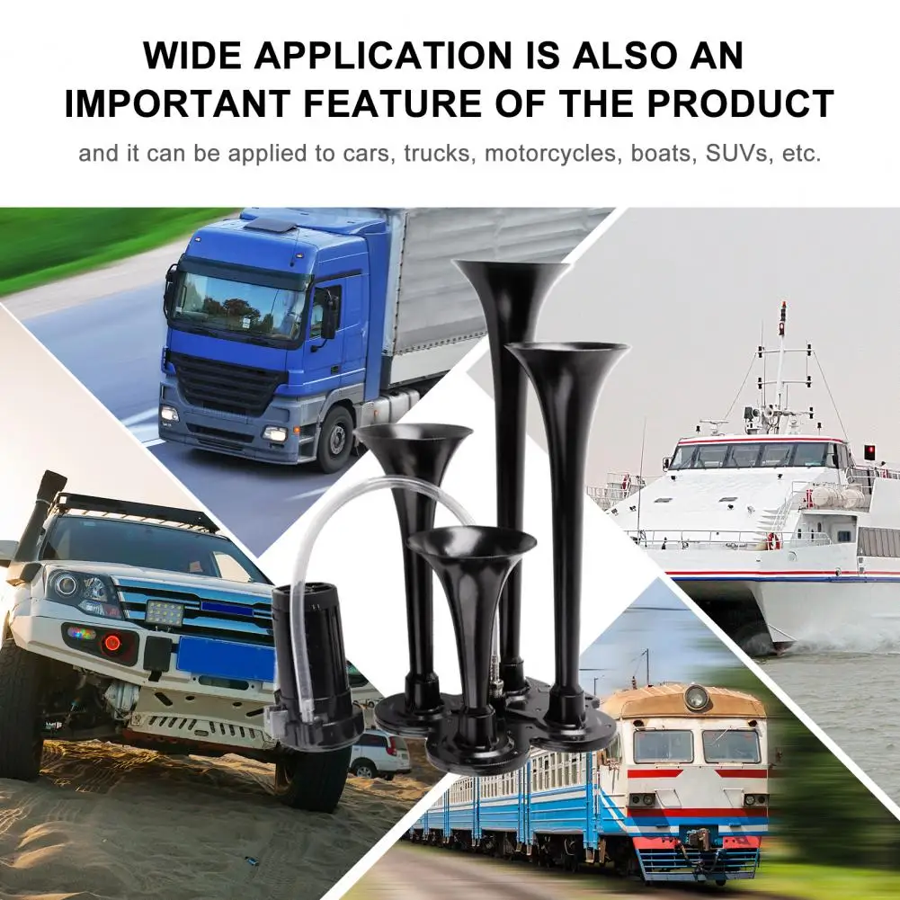 

Train Horn Emergency Vehicle Horn Universal Vehicle Loudspeaker Truck Car Suv Air Horn Set Super Loud for Easy for Maximum