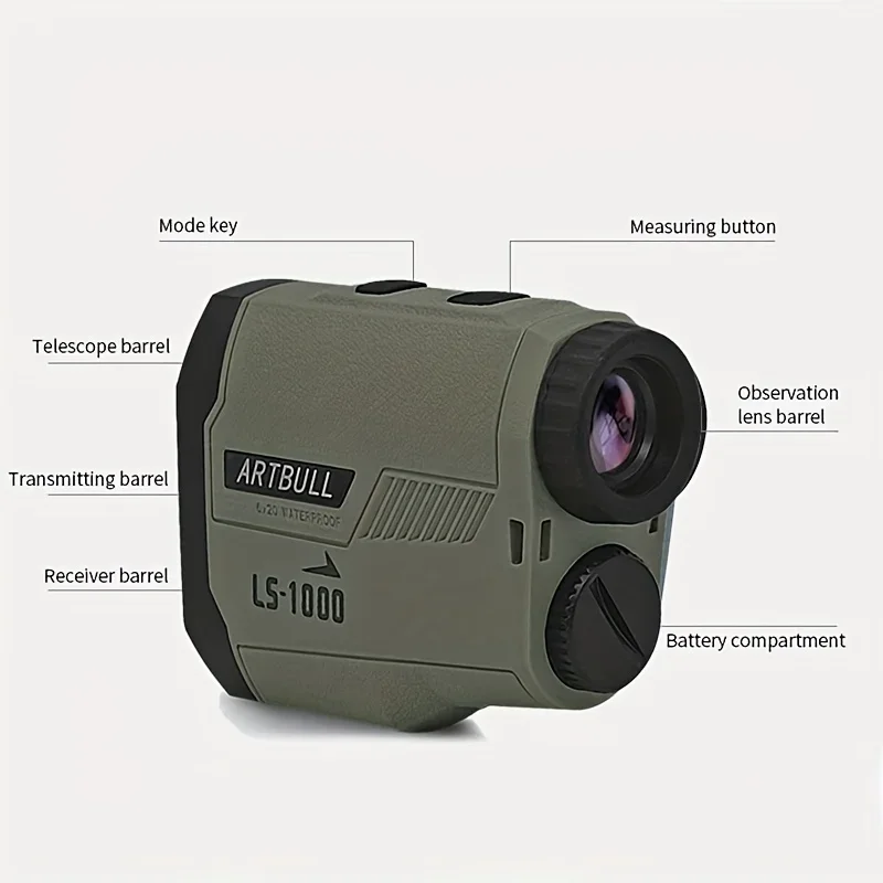 Golf Laser Rangefinder Telescope 1000m Slope Adjusted