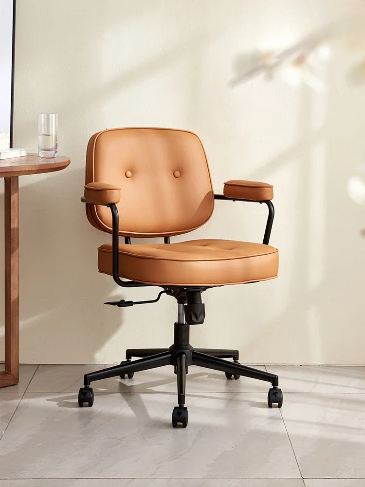

Senior Backrest Office Chair Leather Sedentary Comfort Study Gaming Chair Meeting Silla De Escritorio Office Furniture Single
