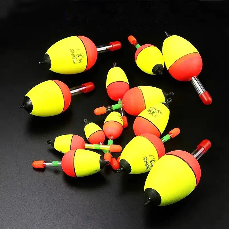 Luminous Fishing Foam Plastic Float Buoyancy EVA Hight Elasticity Fishing Float Night Fishings Light Stick Bobber Tackle