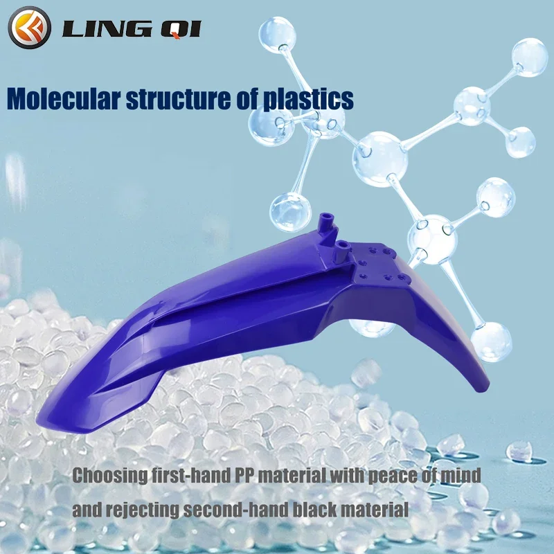LING QI Motorcycle Front Fender Mudguard Fairing Body Kit For KT65 Motocross Dirt Bike Pit Bike KT 65 Motorcycle Parts