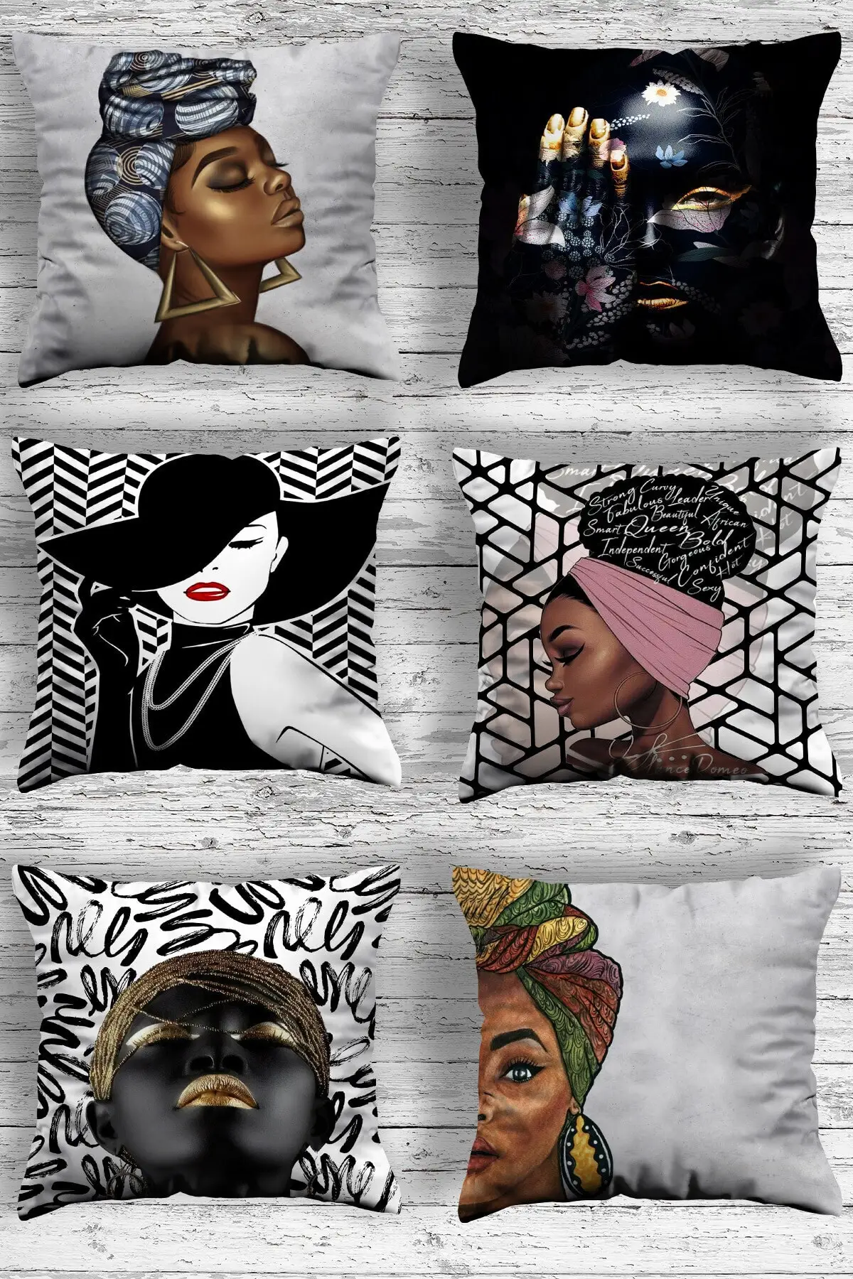 

Home Premium Decorative 6-Piece Pillow Case