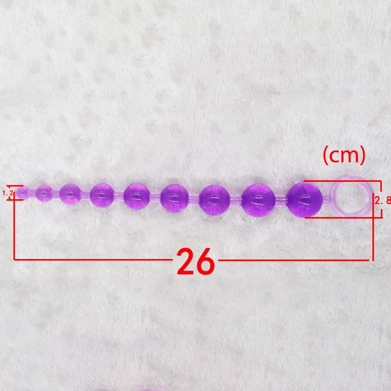 Jelly Anal Beads for Men And Women Vagina Plug Play Pull Ring Ball Butt Beads Stimulator Adult Sex Toy for Couples Gay Male