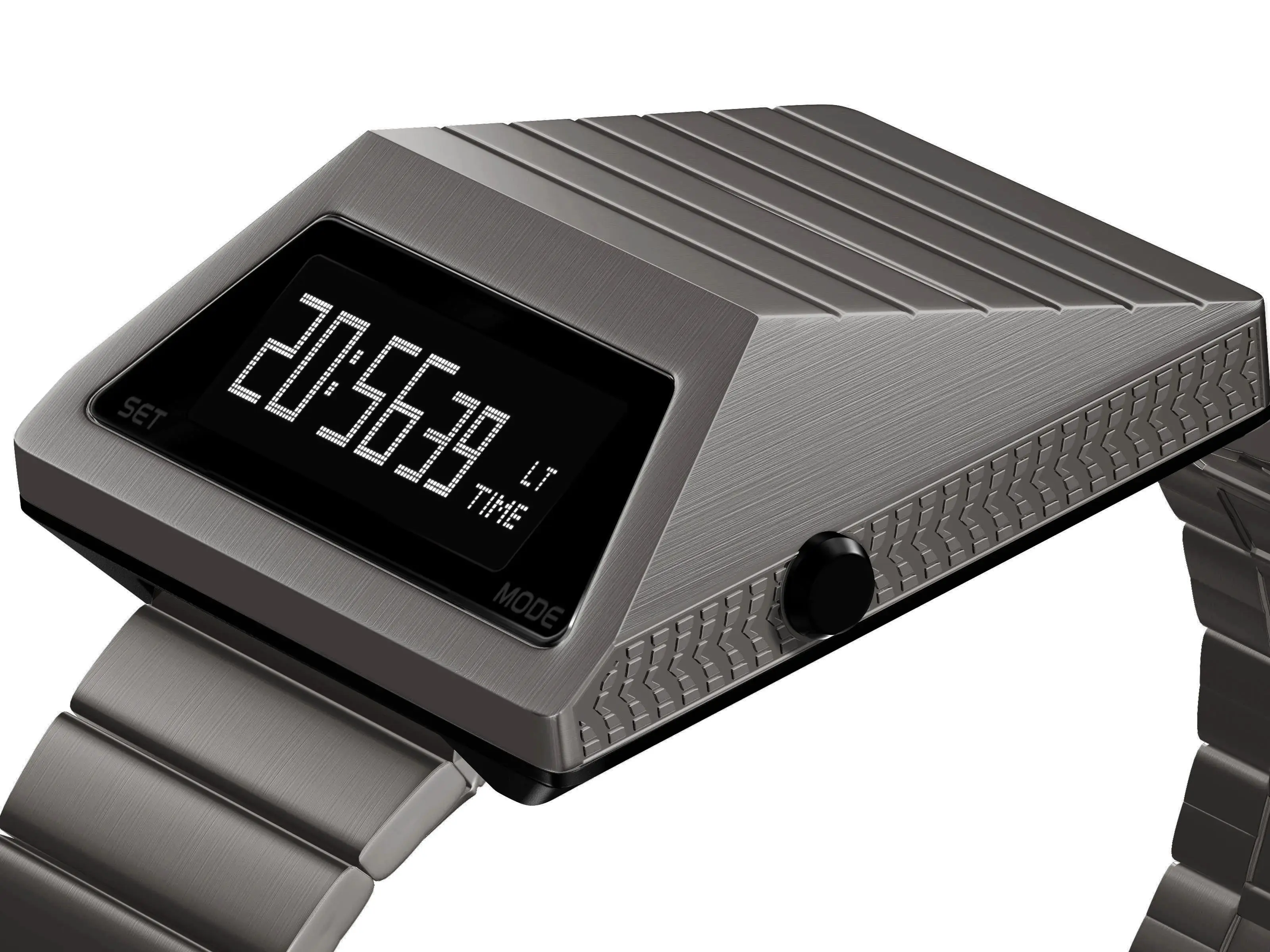 IB DESIGN Unique Metal Watches Digital Cyber Watches BENLY For Men