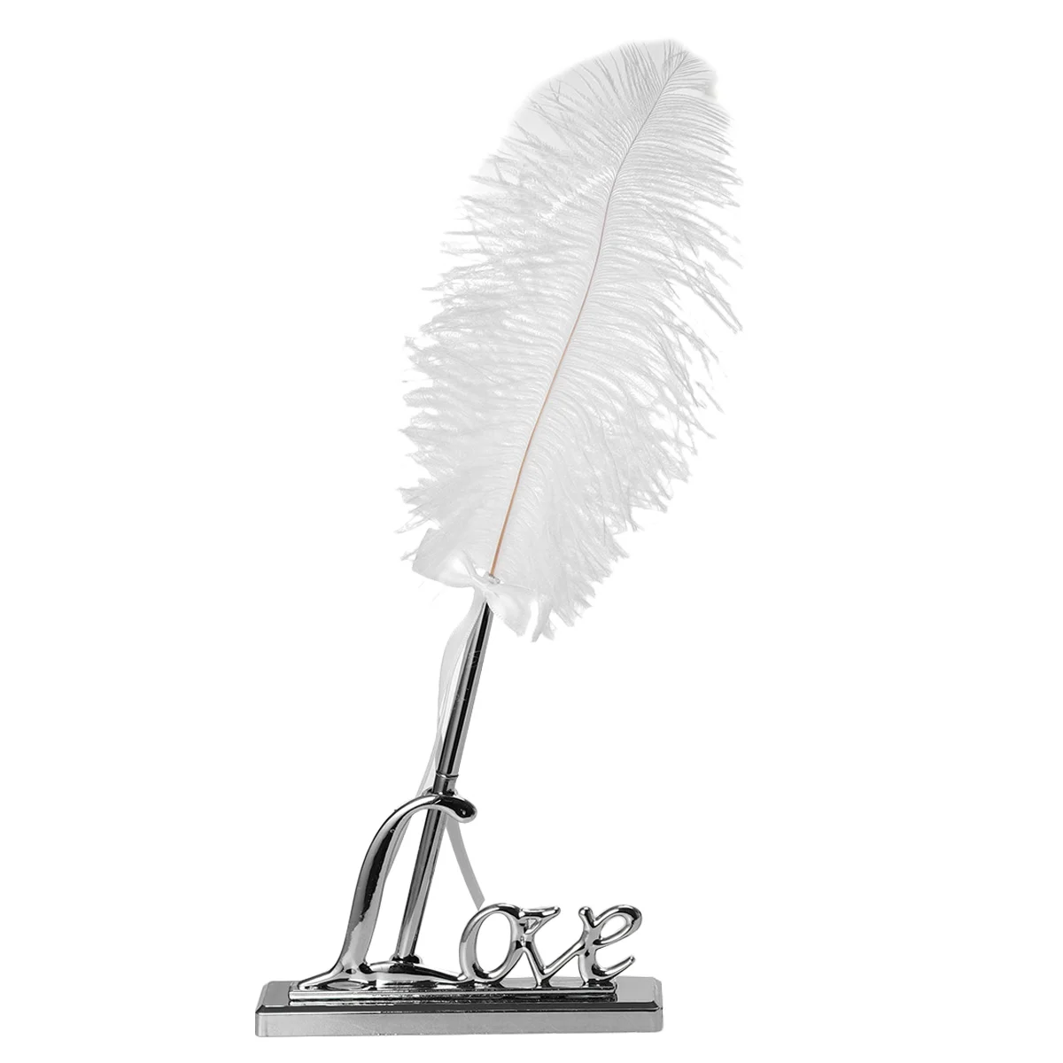 

NICEXMAS Gold Wedding Party Silver Guest Book Signing Pen Love Sign Holder Table Decor Wedding Signing Pen Party Supplies