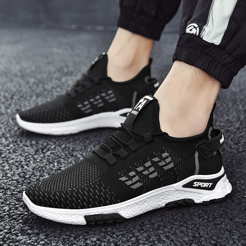 

2023 Men Running Shoes New Breathable Jogging Shoes Mesh Men Brand Outdoor Walking Sport Men Shoes Fashion Sneakers Lace-up Shoe