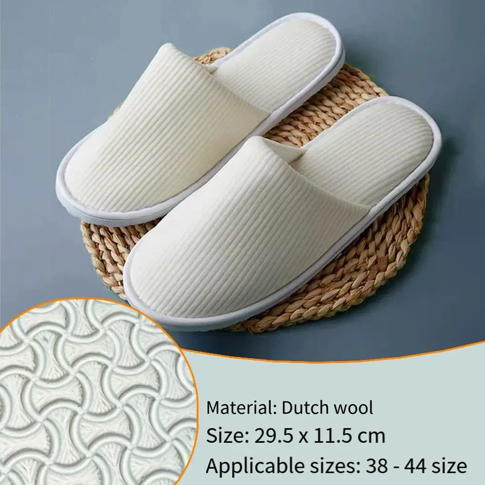 1Pair Disposable Slipper For Guest Breathable Slippers For All Season Non-slip Hotel Bathroom Slippers Home And Bedroom Slippers