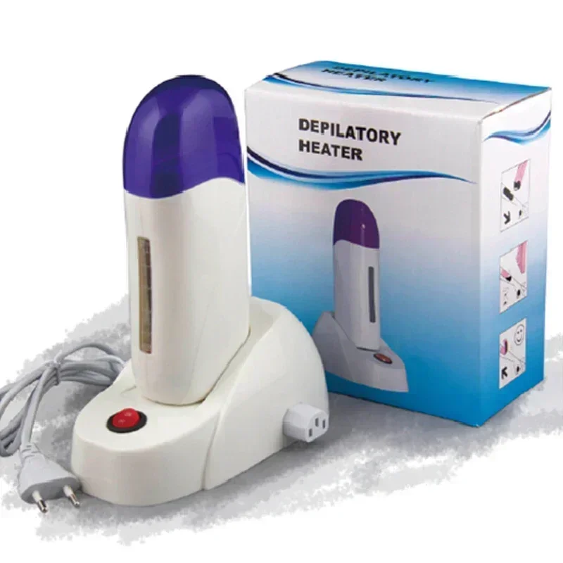 Depilatory Heater with Base Roll On Wax Heater Warmer Refillable Wax Cartridge Hair Removal Wax-melt Machine Skin Care Tool 5