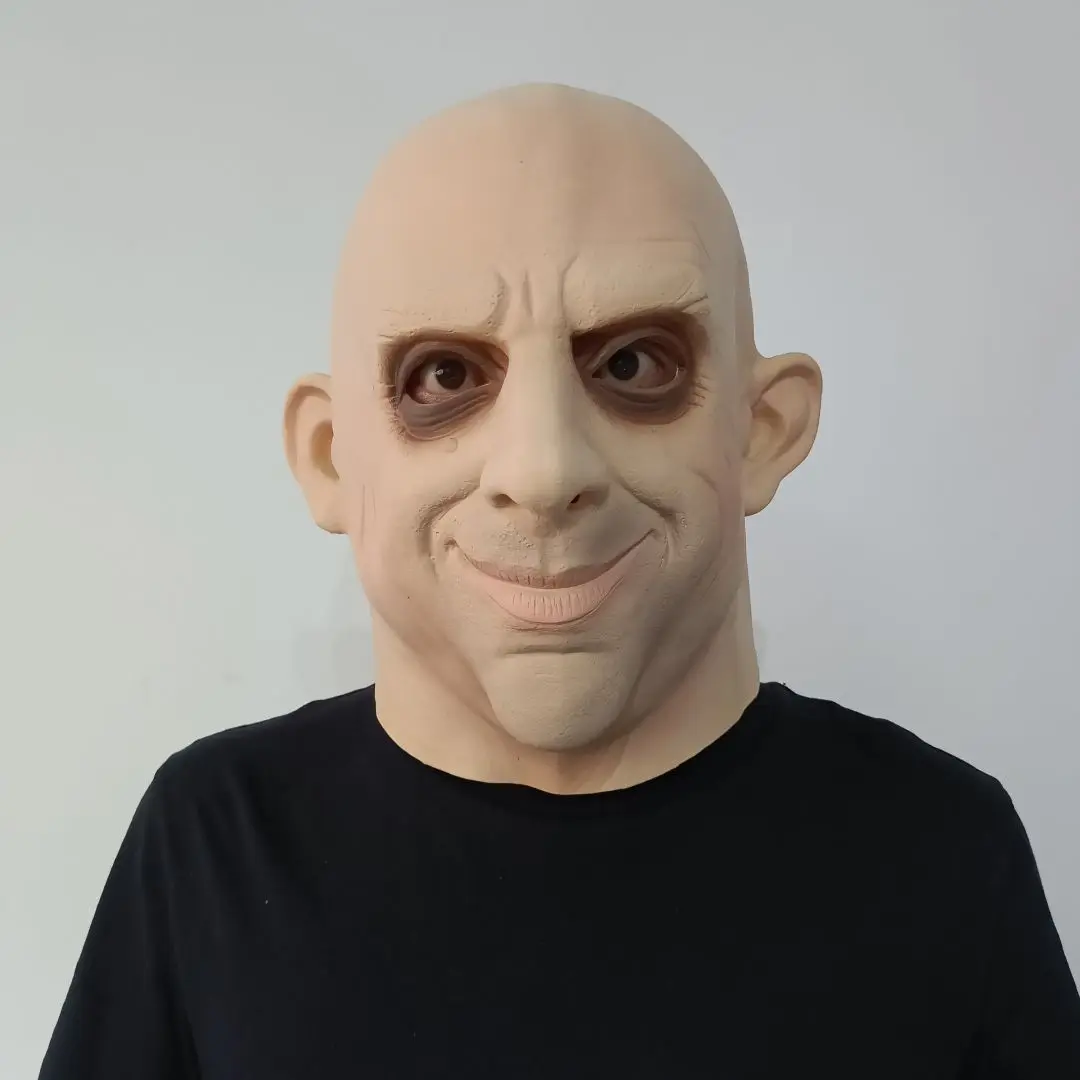 Hochwertige rätselhafte Onkel-Freak-Kostümmaske, klassische dunkle Komödie-Charaktermaske, alte Onkelmaske – Detail 19