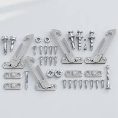 Stainless Steel Window Stoppers - 4 Pack Security Locks For Vertical Windows, No Drill Installation