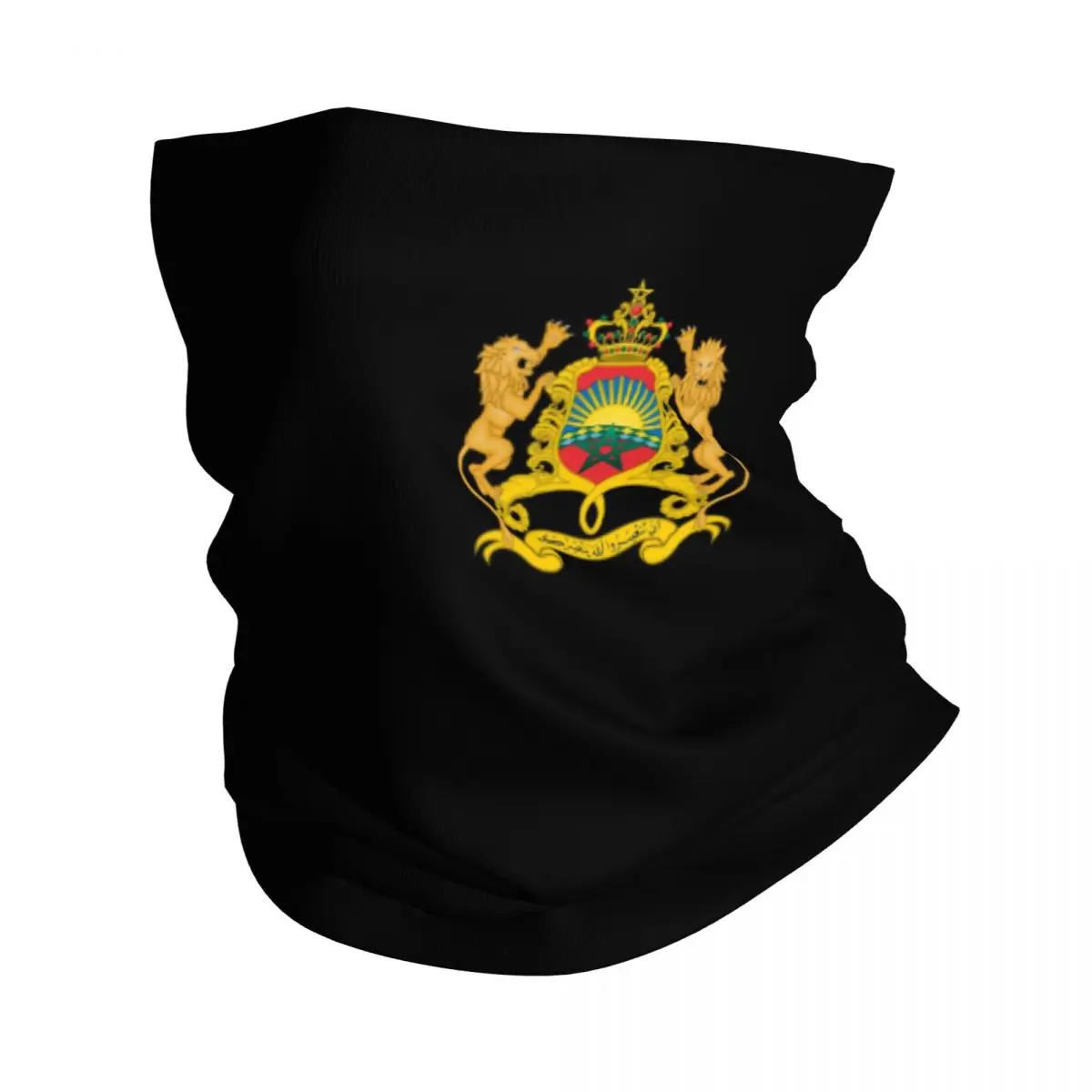 

Kingdom Of Morocco Bandana Neck Gaiter Morocco Of Arms Wrap Scarf Multi-use Headwear Running for Men Women Adult Windproof