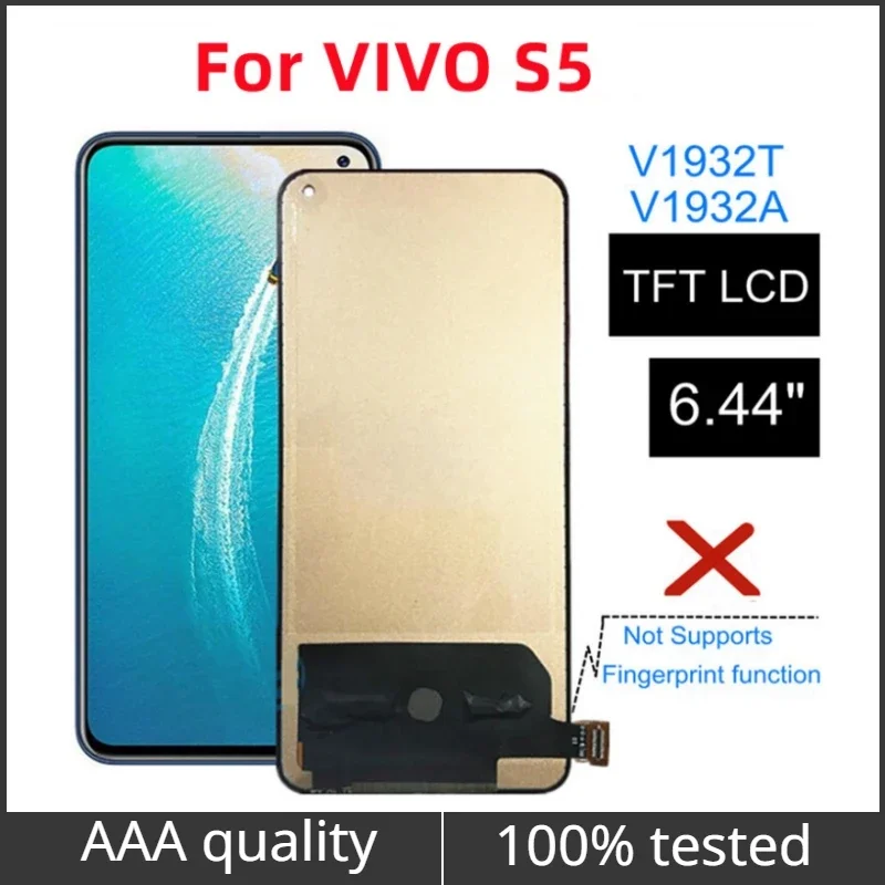 

6.44" TFT For VIVO S5 V1932A V1932T LCD Display Touch Screen Digitizer Assembly