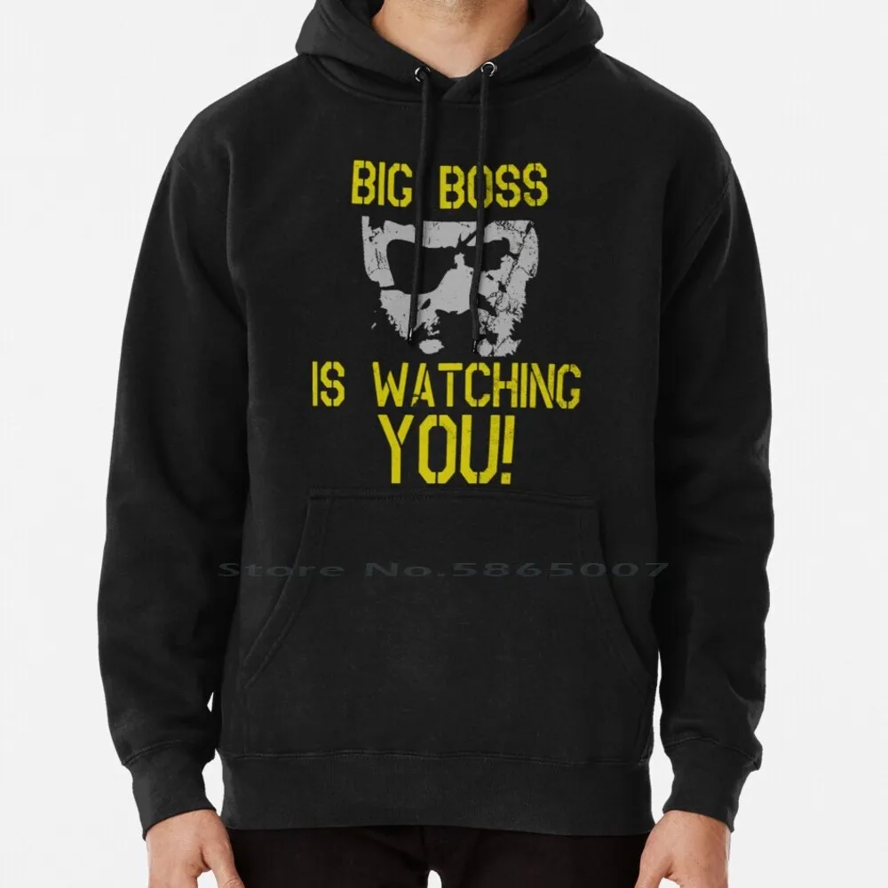 Big Is Watching You! Hoodie Sweater 6Xl Cotton Metal Gear Solid Games Gaming Metal Gear Online Ps3 Psp Ps4 Pc Mgo Mgsv Tpp