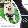 Dog harness collar leash, bracket with poo bag 4 sets, adjustable non-pull soft net cushion back heart, combination 2
