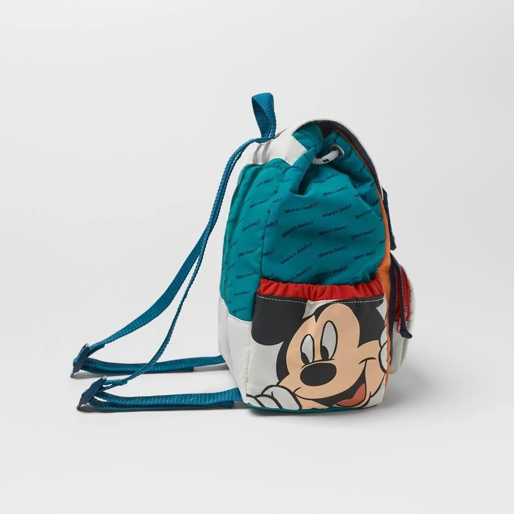 Disney Mickey Disney Goofy Anime Backpack Children's School Bag Cartoon Cute High-quality Fashion Girl Drawstring Backpack Gift