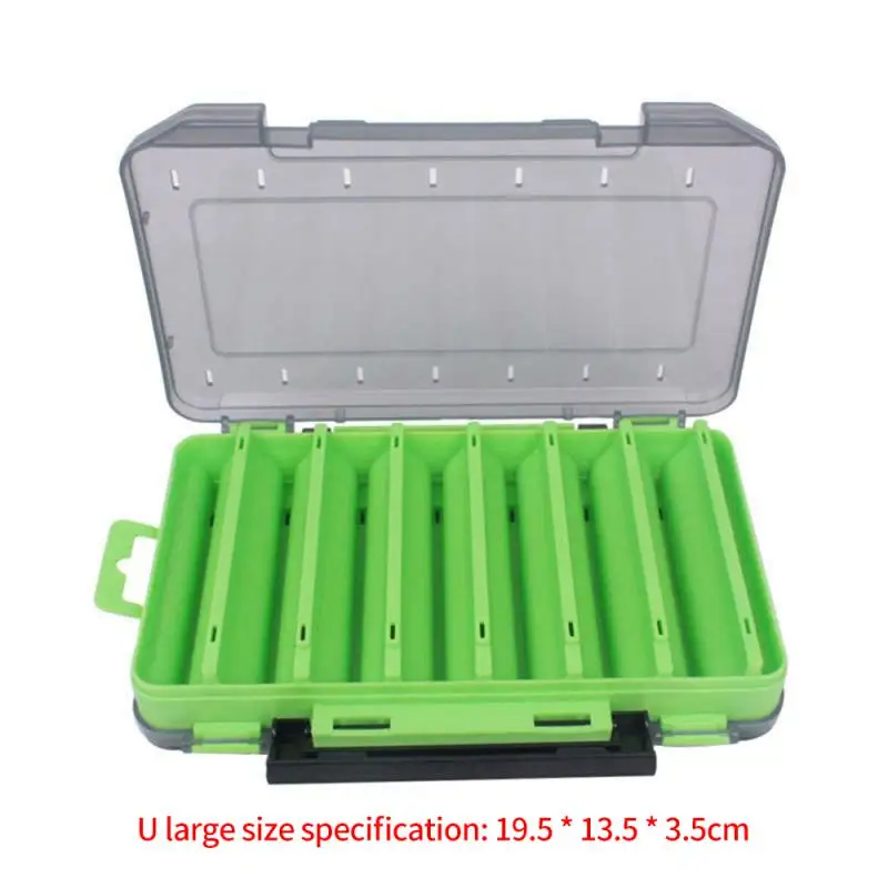 14 Compartments Fishing Boxes Tackle Bait Lure Hook Storage Double Side  High Strength Outdoor Practical Hot Fishing Baits Box - AliExpress
