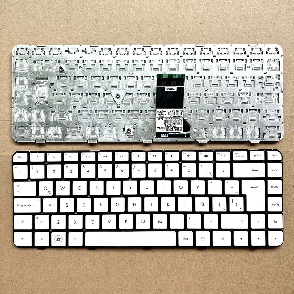 

DM4 SP/латинская Клавиатура для ноутбука HP Pavilion DM4 DM4T DM4X DM4-1000 белый цвет синий шрифт без рамки