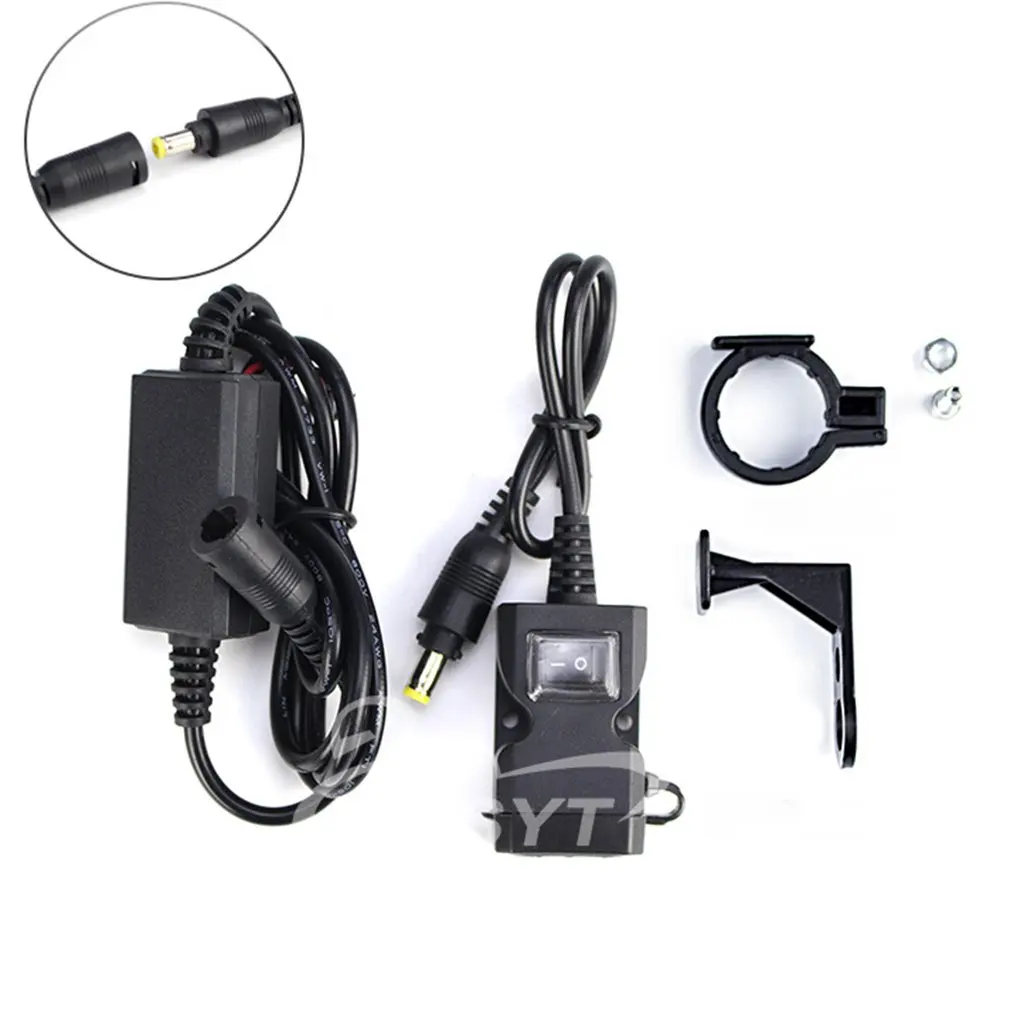 

12V-24V Dual USB Motorbike Motorcycle Handlebar Charger Adapter Waterproof Power Supply Socket for iphone samsung huawei