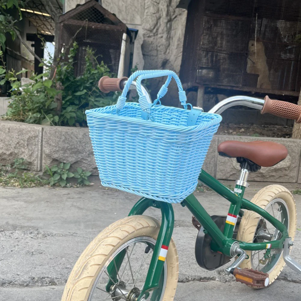 Waterproof Cute Square Bicycle Handlebar Basket with Handles