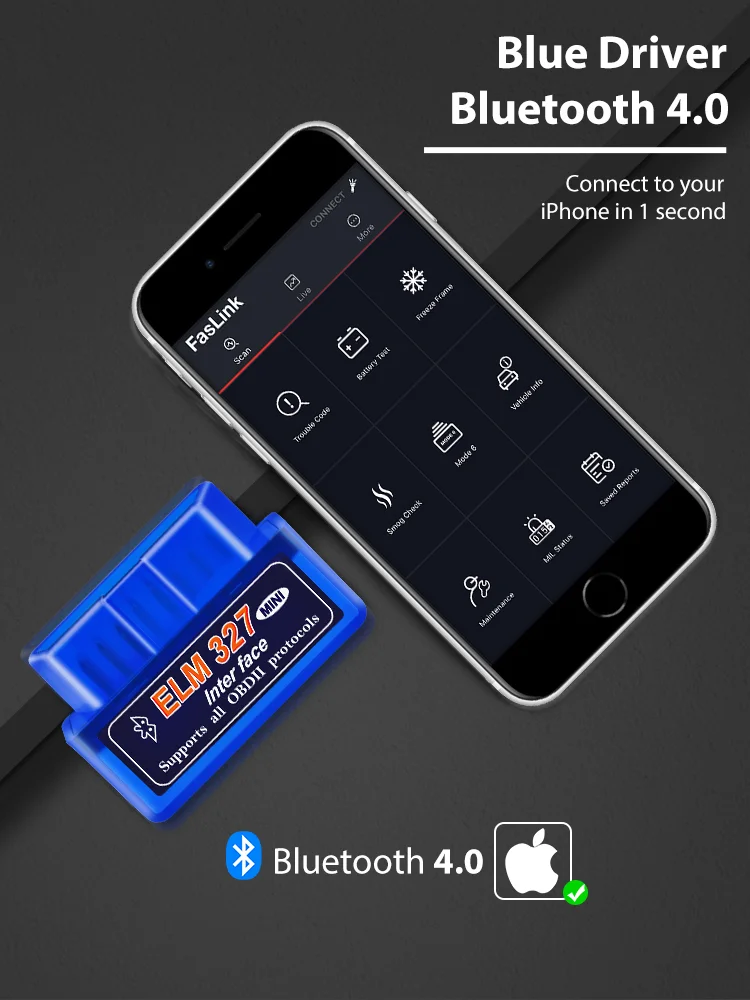 Elm327 mini v5.0 bluetooth detektor obd bluetooth auto fehlfunktion detektor obd2 auto diagnostik tool für android/windows