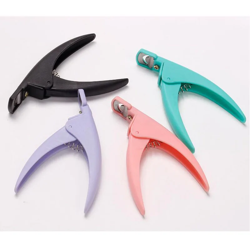 Nail Clipper Professional Fake Nail Cutter Straight Edge Acrylic Clipper Tips Manicure Guillotine Cut False Nails
