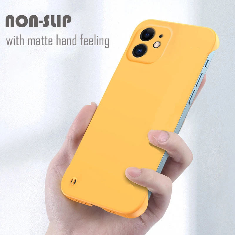 Ultra Slim Frameless Matte Gradient Hard Phone Cover