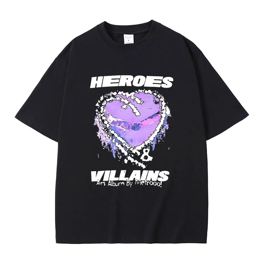 

Best Famous Metro Boomin Heroes & Villains Love Graphic Print Tshirt Men Women Hip Hop Fashion T Shirts Male Oversized T-shirt
