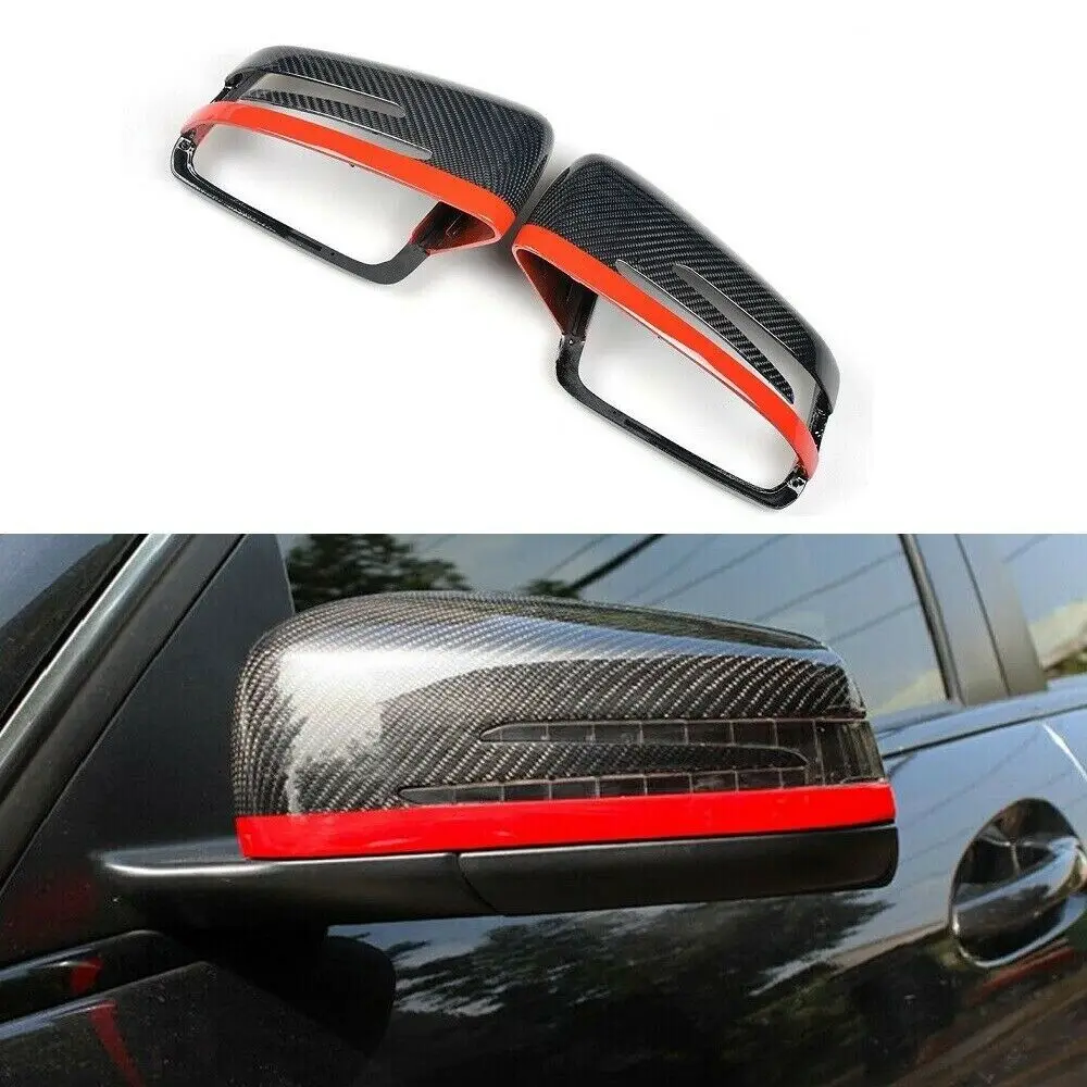 

Carbon Fiber Side Rearview Mirror Cover Caps For Mercedes Benz A C E W176 W117 W204 W212 207 218