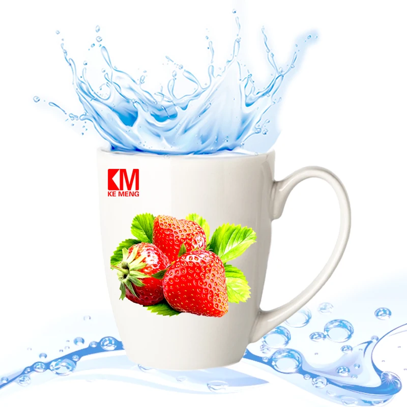 도자기용 워터 슬라이드 데칼, A4 물 전사 용지, 흰색 투명 용지, 도매 인쇄