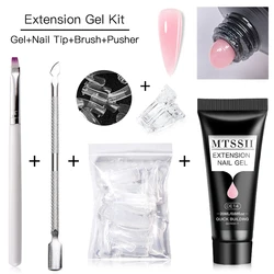 5 - Piece Poly Nail Extension Gel Kit - Assorted Colors (ZH23874)