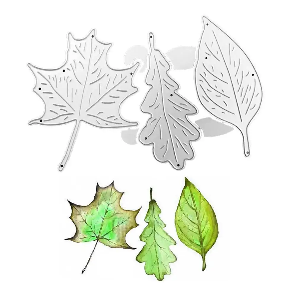 

Maple Leaves Metal Cutting Dies Stencil DIY Scrapbooking Album Paper Card Template Mold Embossing Craft Decoration