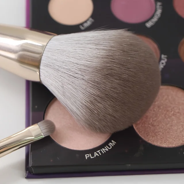 21PCS Jade Green Full Face Makeup Kit - 14 Vegan Bristle Brushes + 7 Sponges for Beginners to Pros