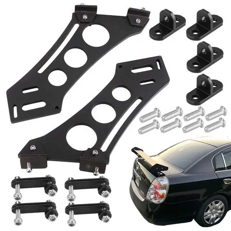 

Rear Wing Mount Brackets Firm Anti-Corrosion Car Tail Spoiler Mount Brackets Easy To Install Car Modification Supplies