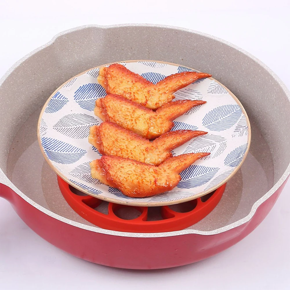 Silicone Egg Poacher and Steam Egg Rack for Kitchen
