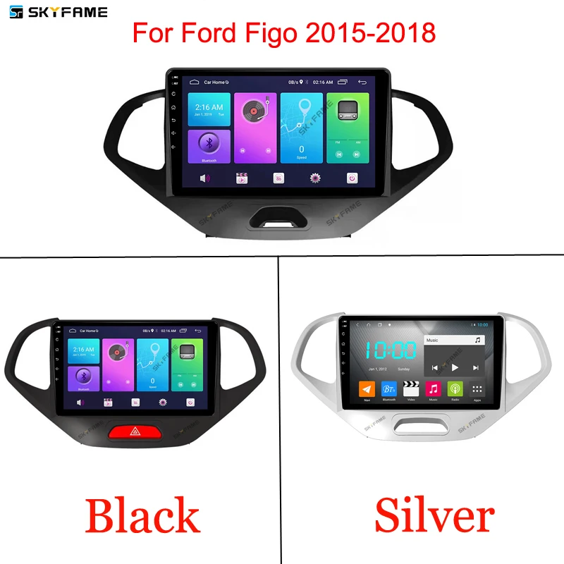 Per Ford Figo 2015-2018 Autoradio Stereo Sistema Multimediale Android Lettore Dvd Di Navigazione Gps
