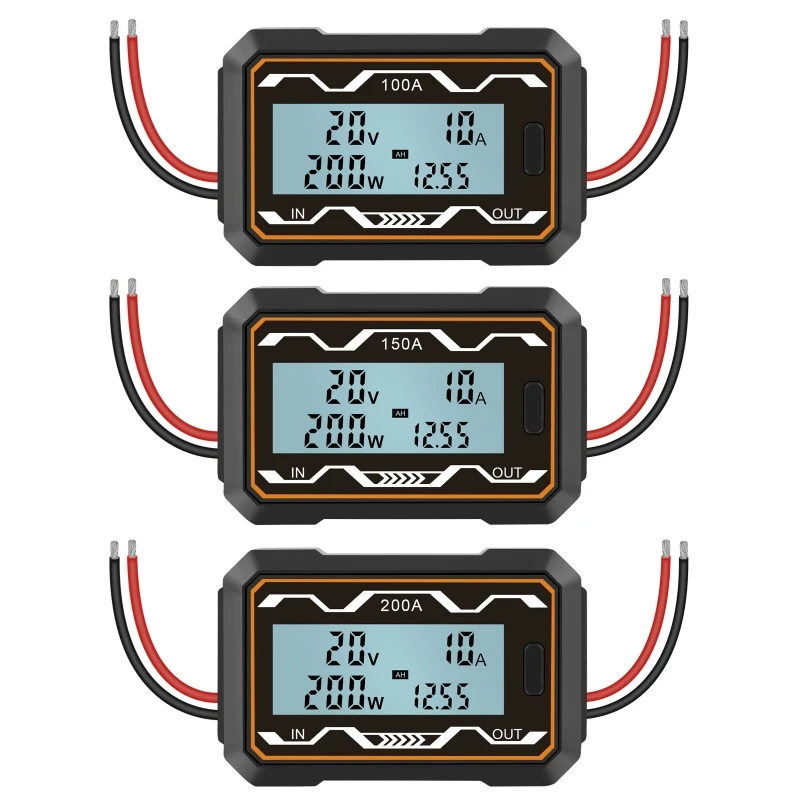 

Digital Wattmeter Watt Meter Power Meter for DC 100A Current Meter Durab