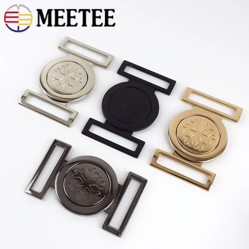 Meetee 2/5Pcs 40MM Women Metal Belt Buckles Clothes Coat Button Decorative Hook Buckle DIY Hardware Sewing Clothing Accessories | Дом и сад