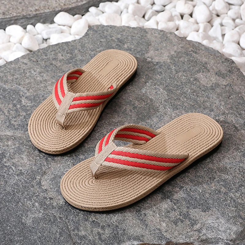Summer Men Lightweight Beach Shoes Casual Flat Flat Flip-flop Slippers Male Indoor Bathroom Anti-Slip Flip Flops Man Sandals